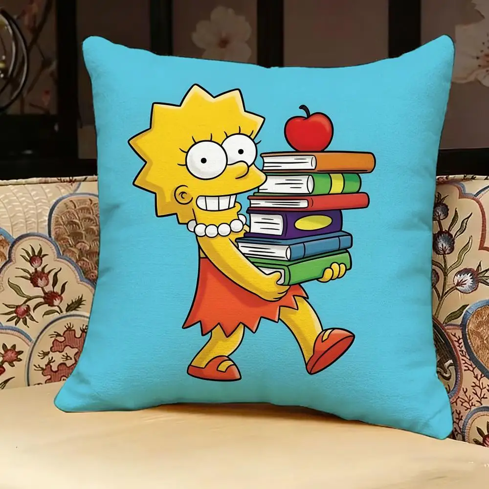 The S-Simpsons Anime-Kissenbezug, doppelseitig bedruckt, Sofakissen, Kopfteilkissen für Schlafzimmer – Detail 12