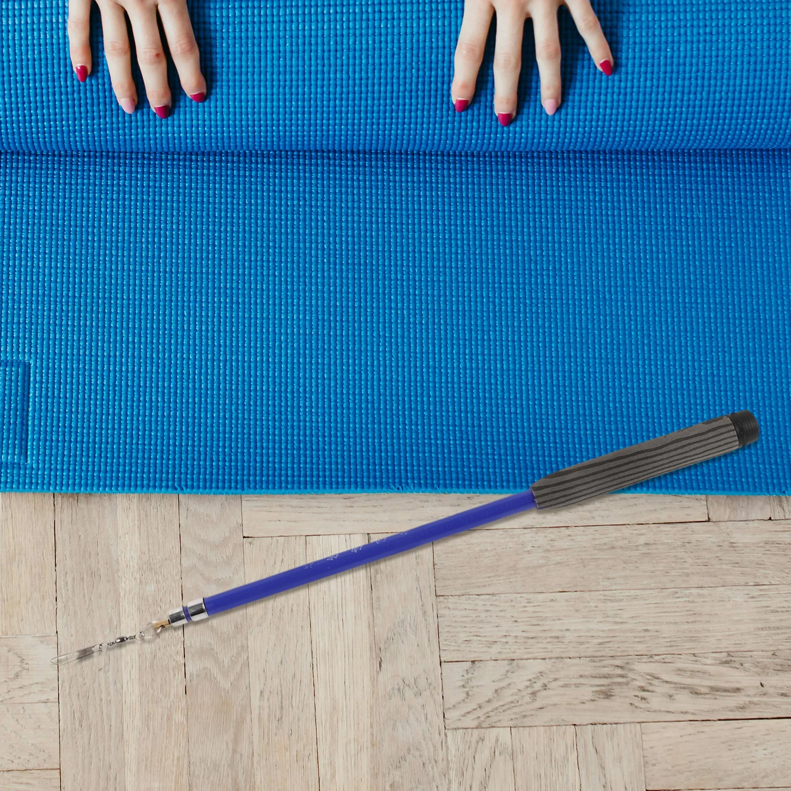 

Telescopic Dance Ribbon Rod Rainbow Streamers Stick Multi-Use Performing Prop Adjustable Length Portable Ribbon Holder