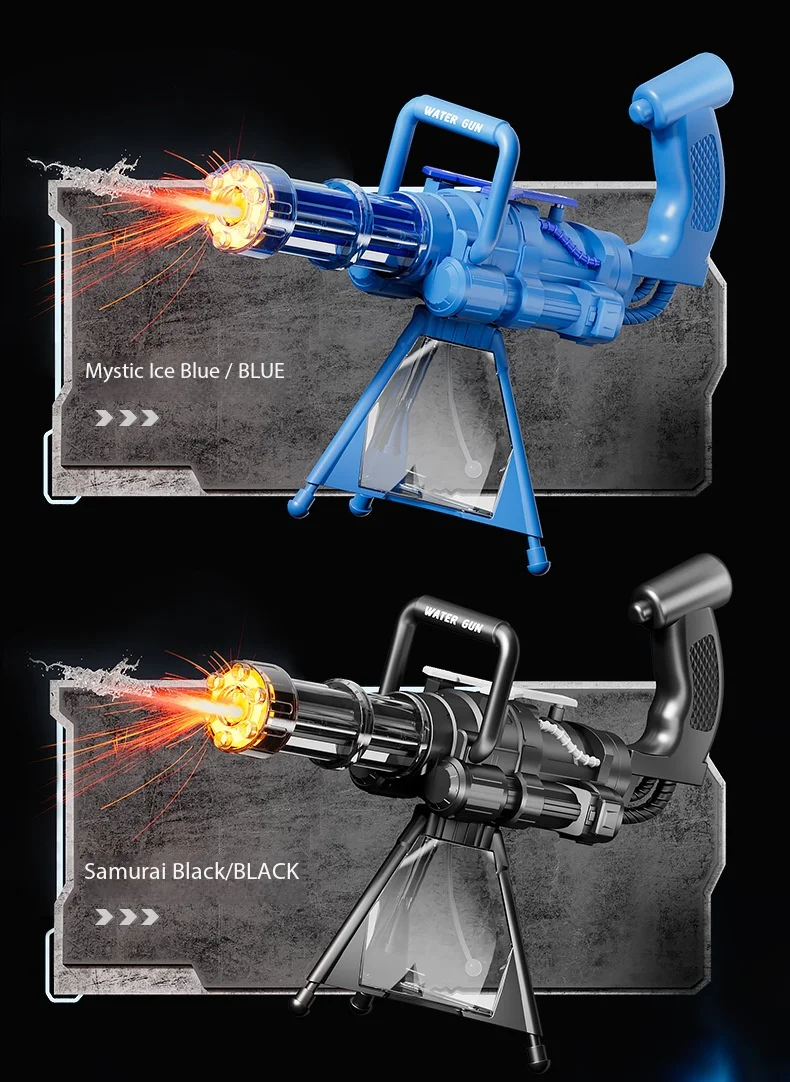 Elektrisch gatling waterpistool met led voor strand en zwembad_voghion.com