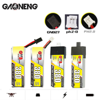 6PCS GNB 380mAh 1S 3.8V HV 90C LiPO Battery With PH2.0/GNB27 Plug For EMAX NanoHawk RC Quadcopter Helicopter FPV Drone DIY Parts