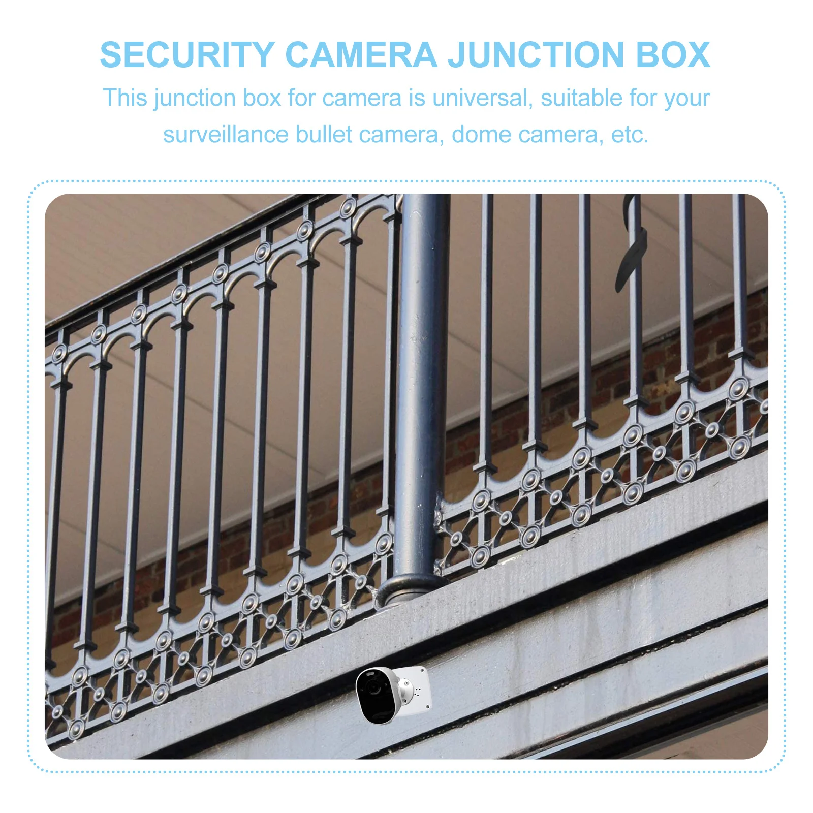 

Universal Security Junction Box Aluminum Dome Mount Storage Box Wire Organizer Cable Management for Wall