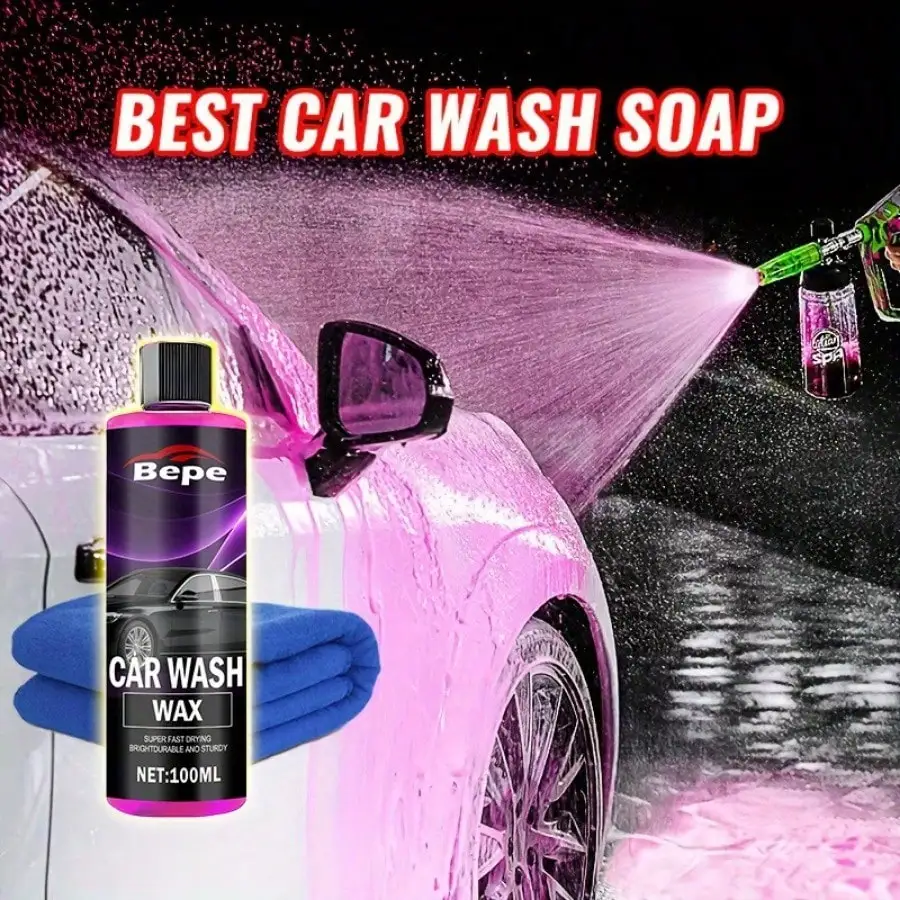 High-Foam Snow Wash Soap for Cannons, Guns & Buckets. Dense Foam Softens Dirt, Color-Restoring, All-in-One DIY Car Care.