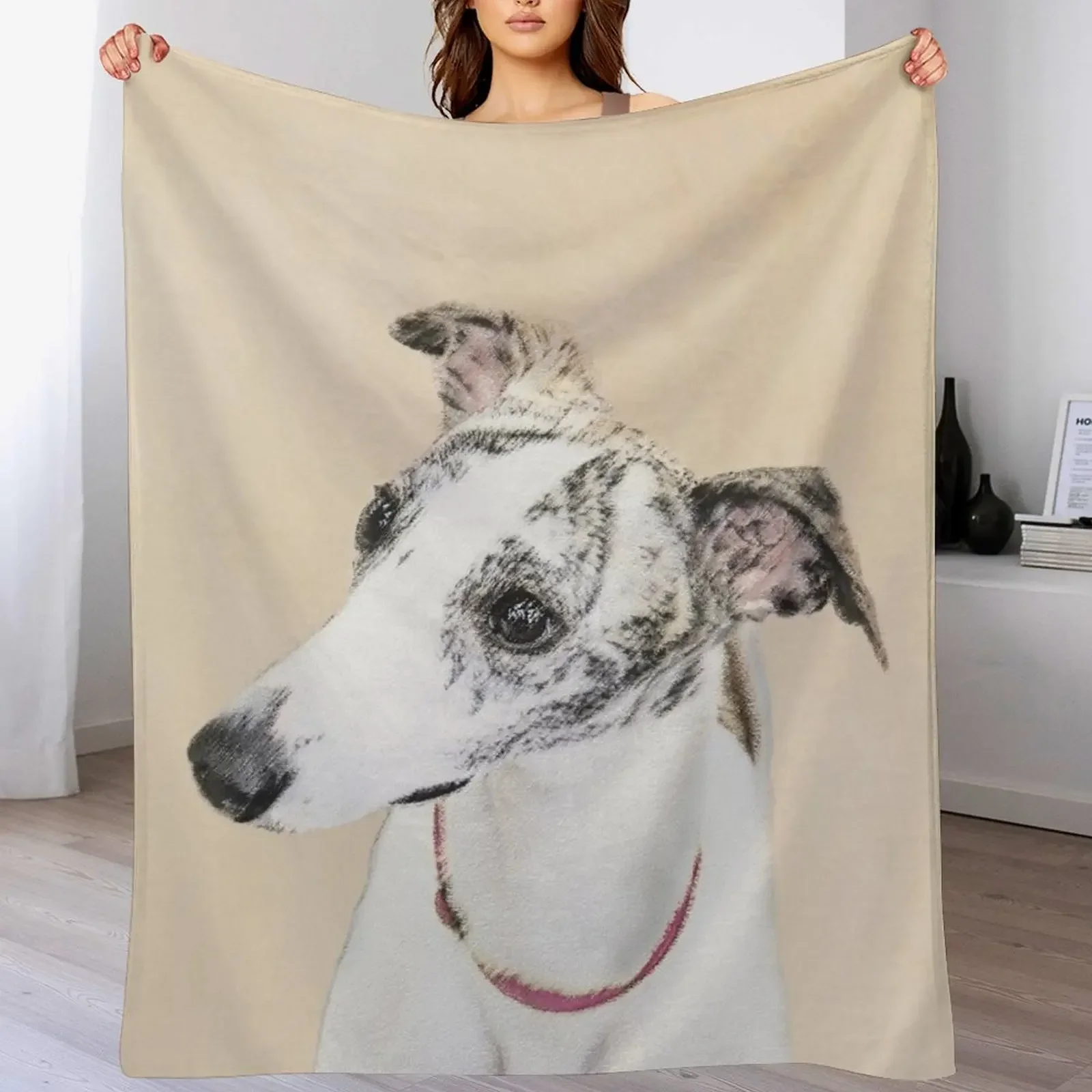 Whippet Throw Blanket for Sofa Bed  Soft Cozy Home Textile Perfect for Baby Summer Use