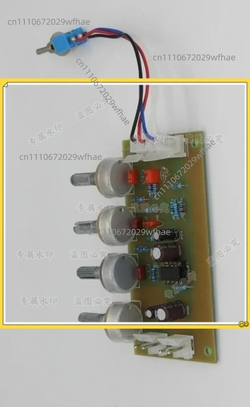 DIY Handmade Portable Guitar Speaker Pre-tuning Board Three-stage EQ Adjustment Pre-amp Circuit Board