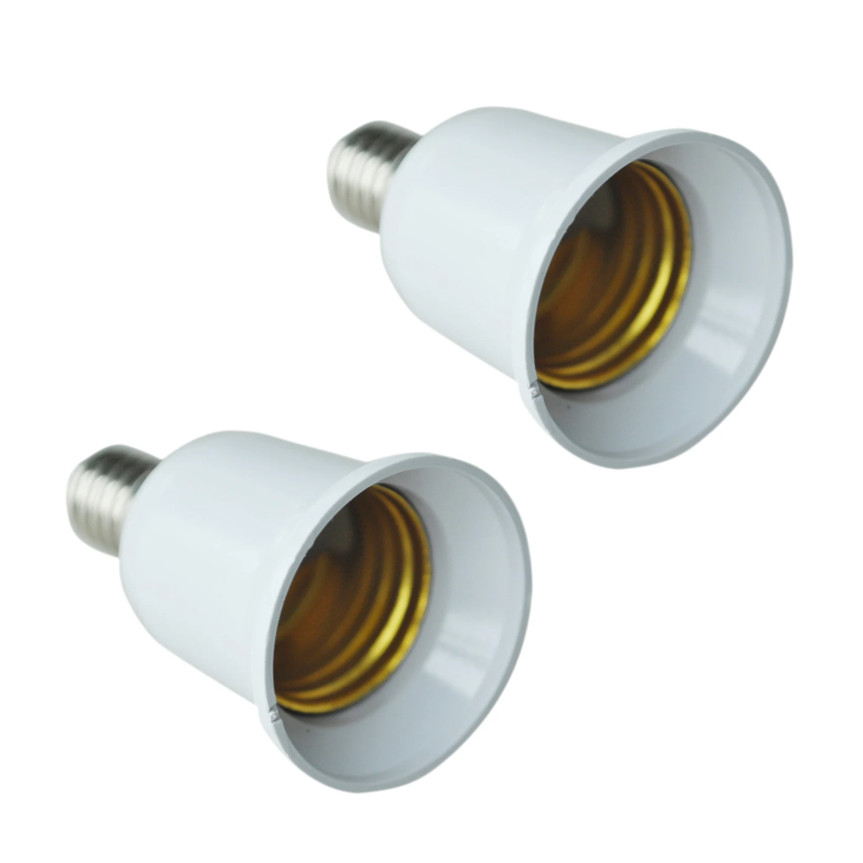 

2X E14 To E27 Extend Base LED CFL Light Bulb Lamp Adapter Converter Screw Socket-B51B