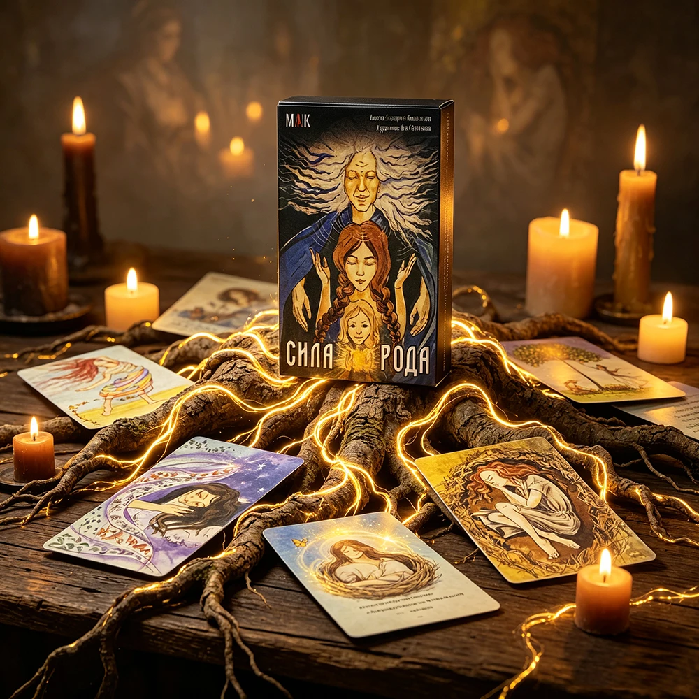 Russian Chпa Poдa Tapo Oracle Cards Divination Spiritual Cards Game with Guidebook, Focus on Female Lineage & Family Healing