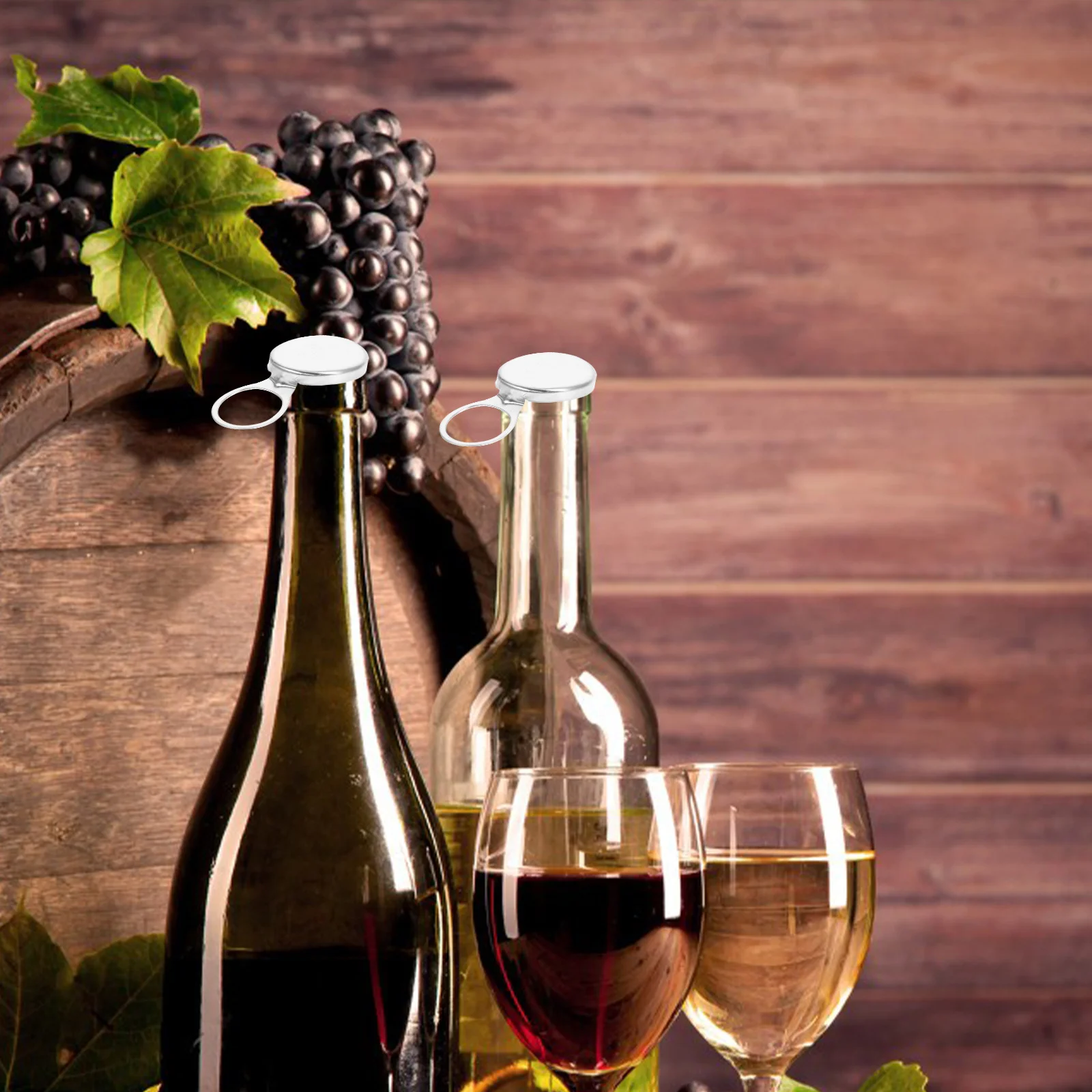 

24Pcs Beer Bottle Caps Aluminum Reusable Sealer Covers Glass Bottle Saver Caps for Bar Party Restaurant