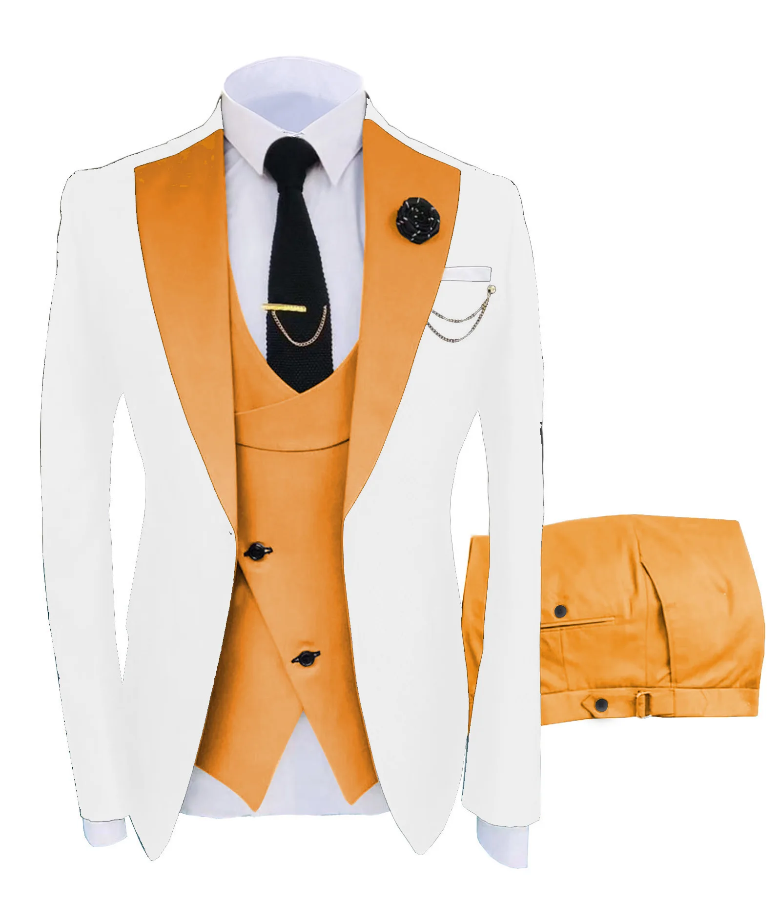 L053 Men's suit Korean style slim striped small suit men's jacket professional wedding dress groomsmen suit