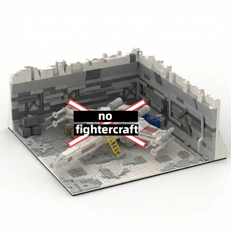 for 75301 moc DIY Space Station Command Base Room Construction Set Military Bunker Scene Building Bricks Toy