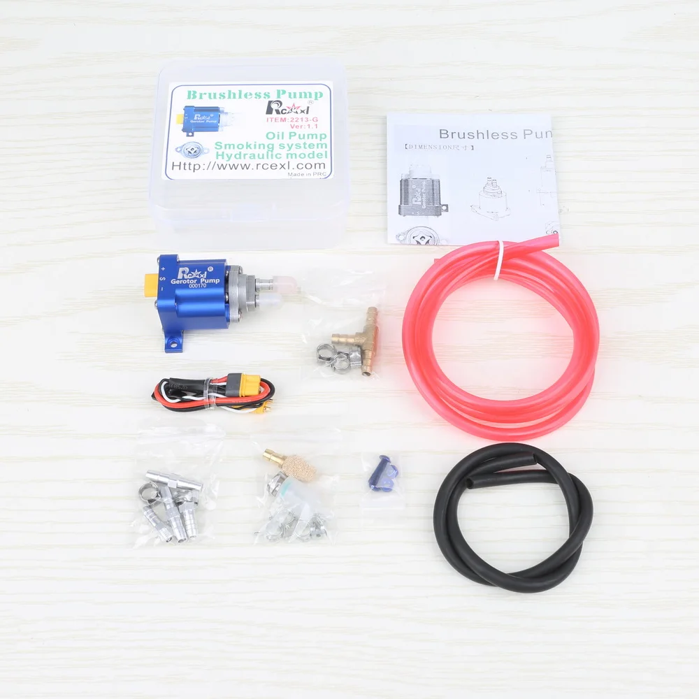RCEXL New Built in Electronic Governor Metal Brushless Rotor Smoke Pump Oil Pump Electric Fuel Pump