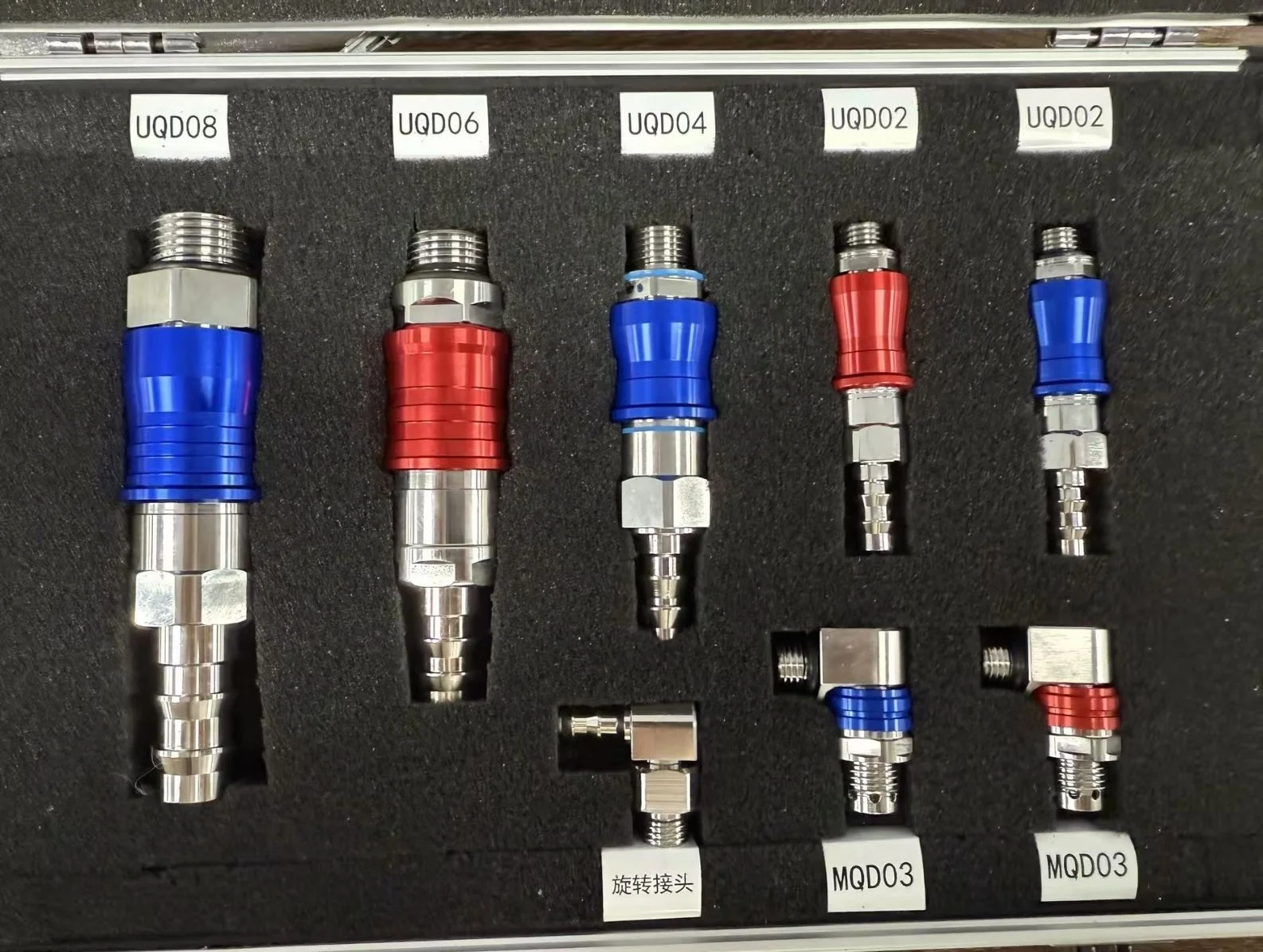 Raccords à déconnexion rapide 316L UQD conformes OCP G1/4 BSPP EPDM MTR 3.1 CE ISO Europe pour centre de données, alternative OEM directe