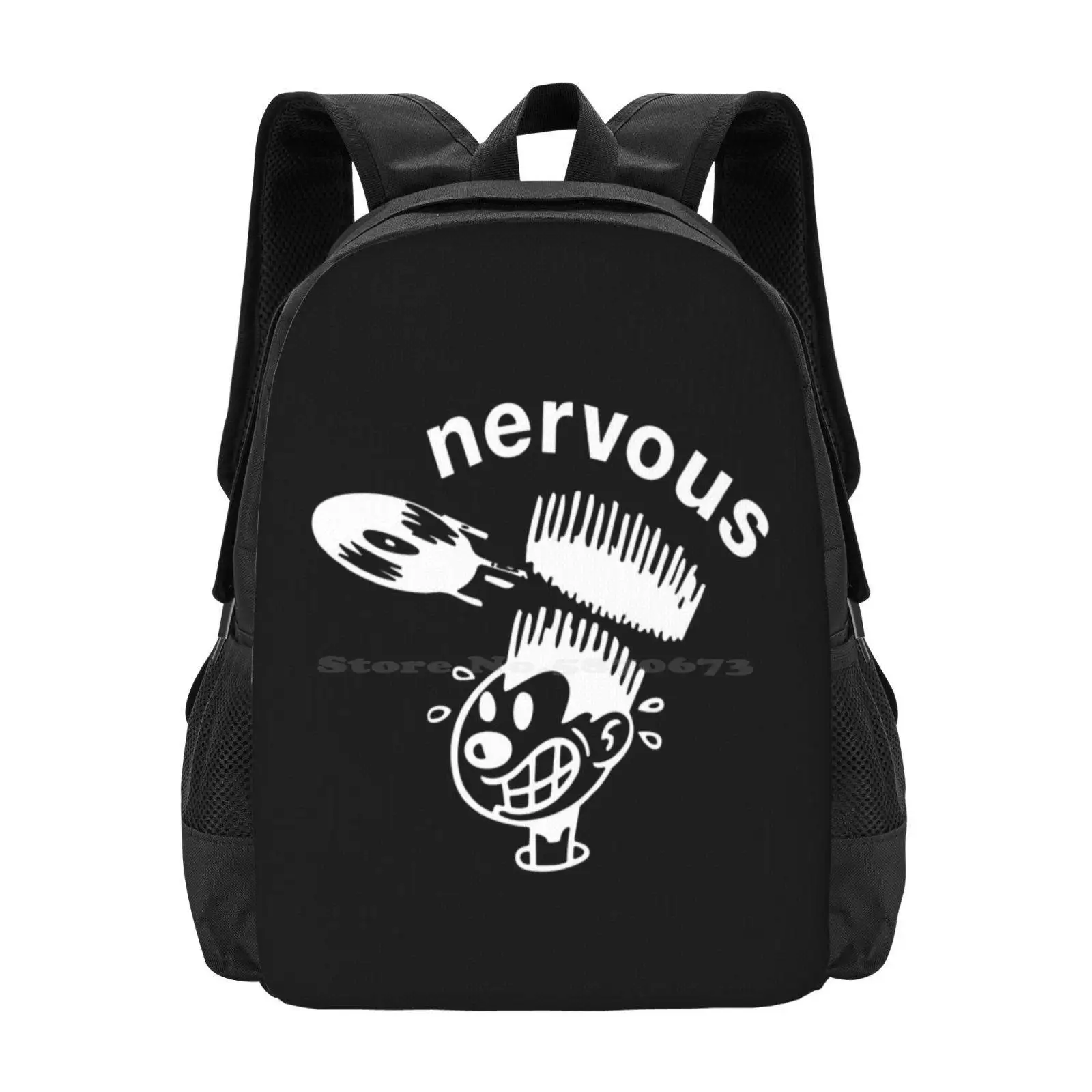 Mochila con diseño de impresión 3D, bolsa de estudiante, graba el logotipo de Michael Weiss, música, Hip Hop, etiqueta de registro, pistas