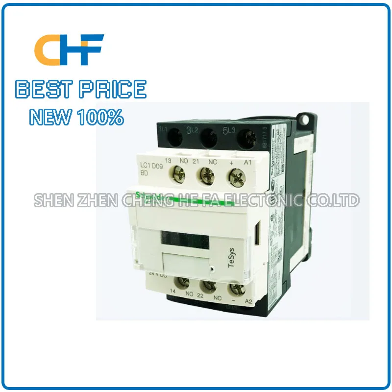 LC1D09BDC 9A DC24V Schneider Three pole DC Contactor, brand new original, in stock