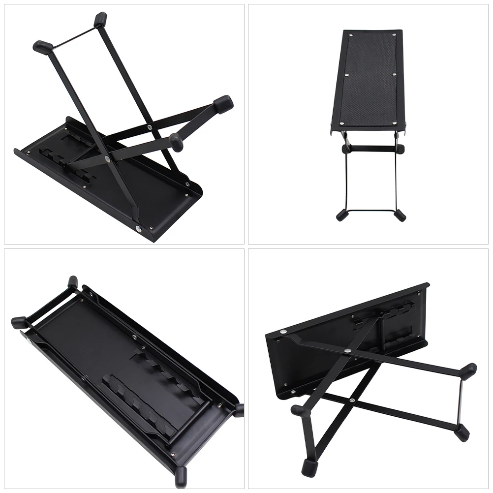 

Foldable Foot Rest Heavy Duty Ergonomic Support For Adults Black Durable Collapsible Sturdy Wooden Step Stool Accessories