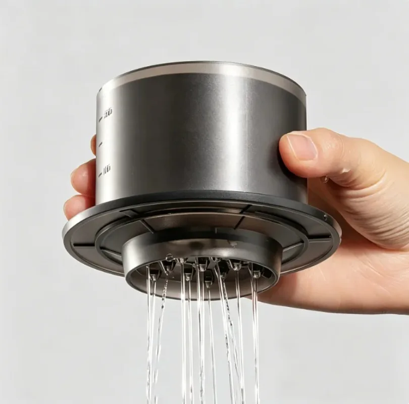 Portable Coffee Simple Drip 13 Holes Water Dropper with Lid for Hand Brewed Uniform Outflow of Water and Extraction