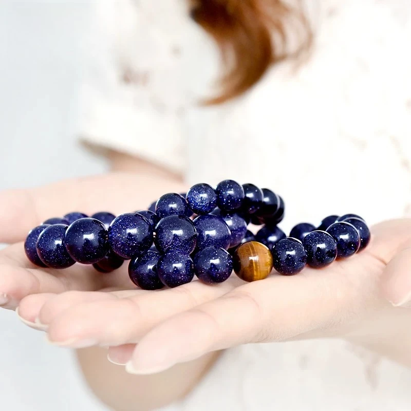 

High-energy 7 Chakras Blue Quartz, Enhances Leadership Skills and Boosts Concentration. Suitable for Jewelry DIY Customizable