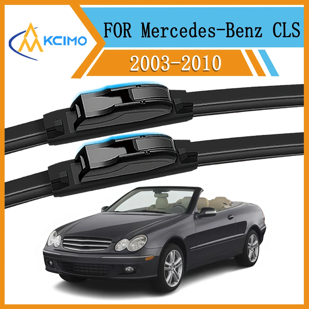 

Pair of 2 Windshield Wiper Set Direct Replacement For Mercedes-Benz CLK-Class C219 2003-2010 Excit Fit Car Wiper Blades