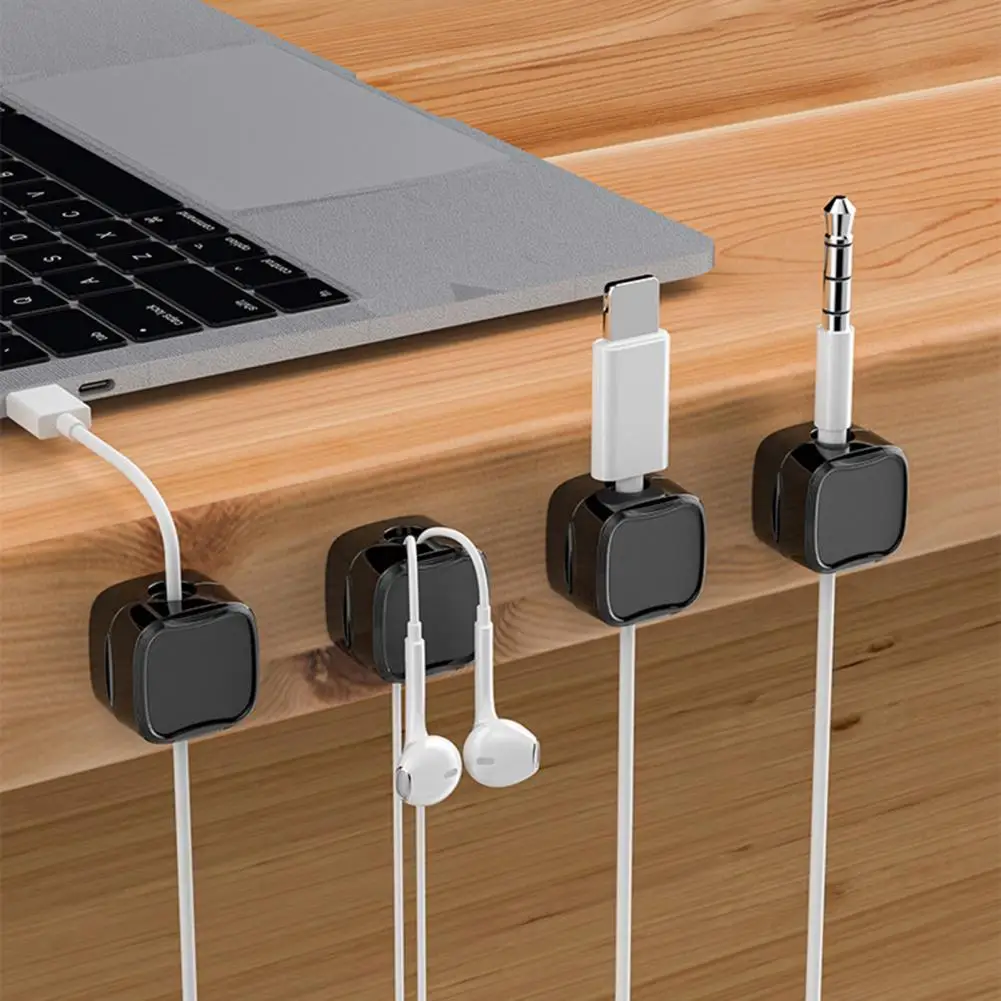 12 шт. магнитные зажимы для кабеля, держатель шнура, самоклеящийся шнур, блендер под стол, зажим для управления кабелями, держатель проводов, держатель, Органайзер