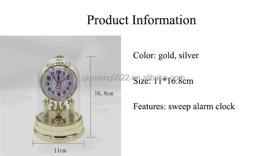 Decoration Clock Watch Gifts Retro Alarm Clocks Stopwatch Table Clock For Living Room Office Desktop