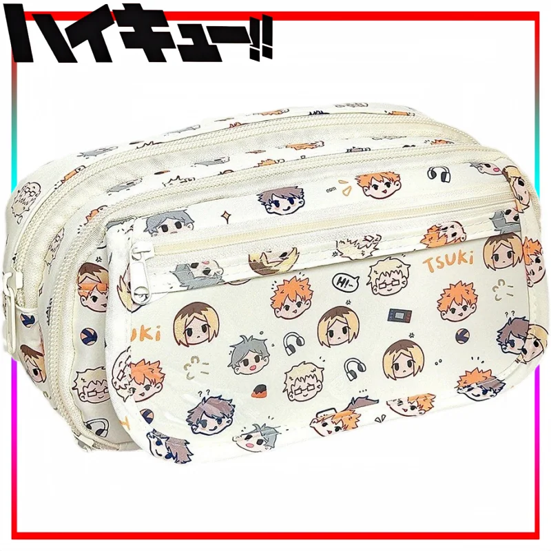 ¡¡Nuevo Haikyuu!! Itabag-caja de papelería Kodzu Kenma de dibujos animados, doble cremallera, regalo de vacaciones, periféricos de Anime, almacenamiento de gran capacidad