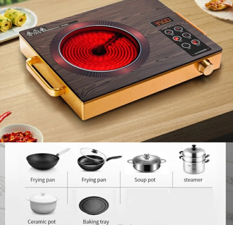 Manufacturing High Quality Intelligent Induction Cookers 2200w With Spare Parts for Home Appliances
