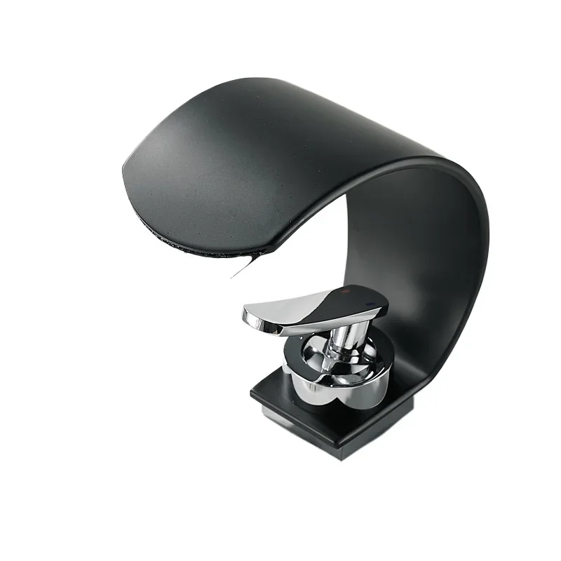 

C-type waterfall faucet, washbasin, hot and cold creative personalized bathroom, sink, toilet faucet, household