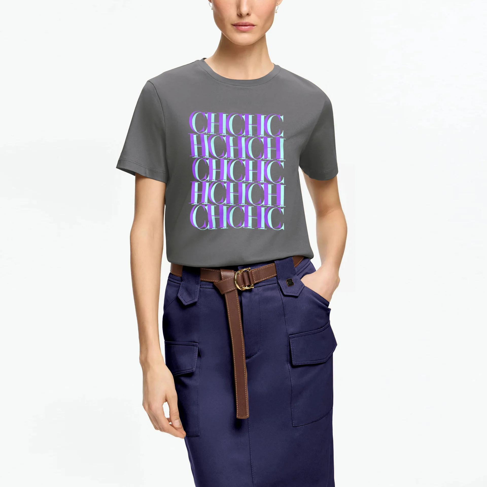 

Новинка 2026 года: летняя футболка унисекс | Свободная минималистичная футболка с круглым вырезом и буквенным принтом | Повседневная одежда для мужчин и женщин