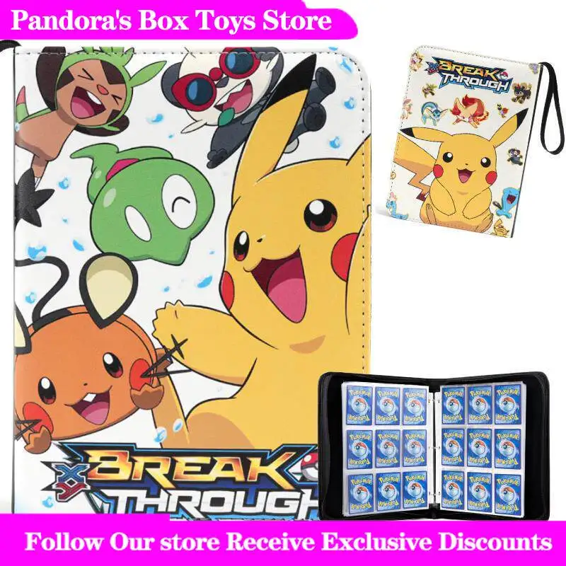new-in-stock-4-pocket-zipper-pokemon-card-binder-loose-leaf-trading-card-album-portable-collectible-card-book-storage-bag