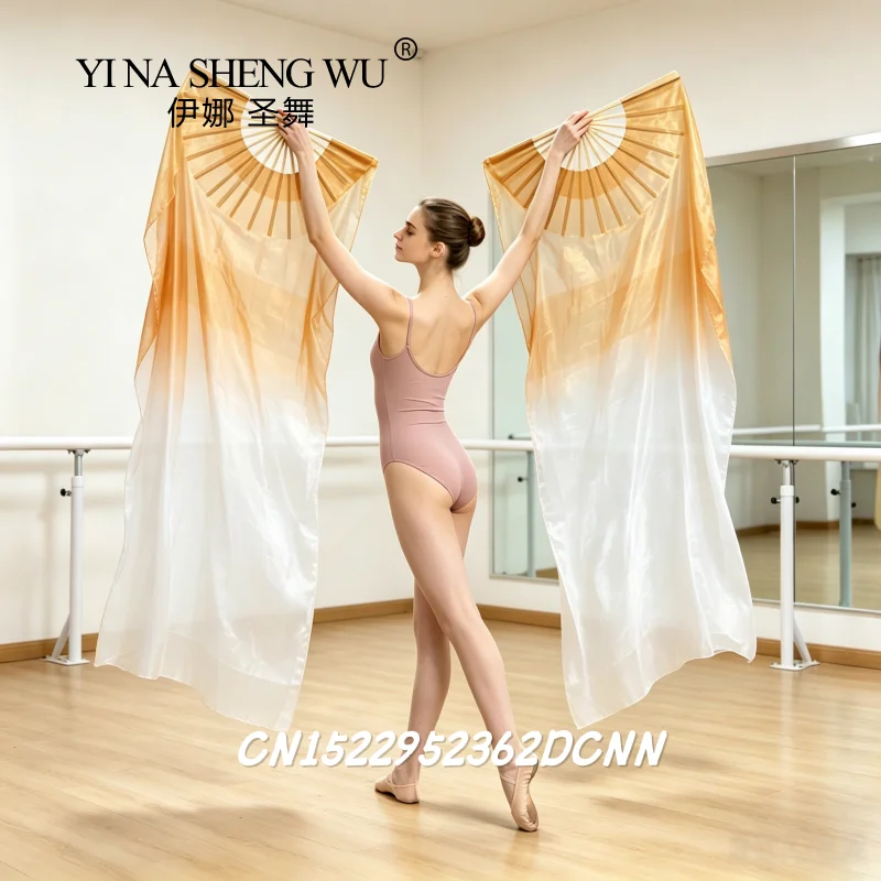 New model 100% Real Silk Veils 1 Pair handmade women Quality Silk Belly Dance Fan Dance blue turquoise white 180*90 cm