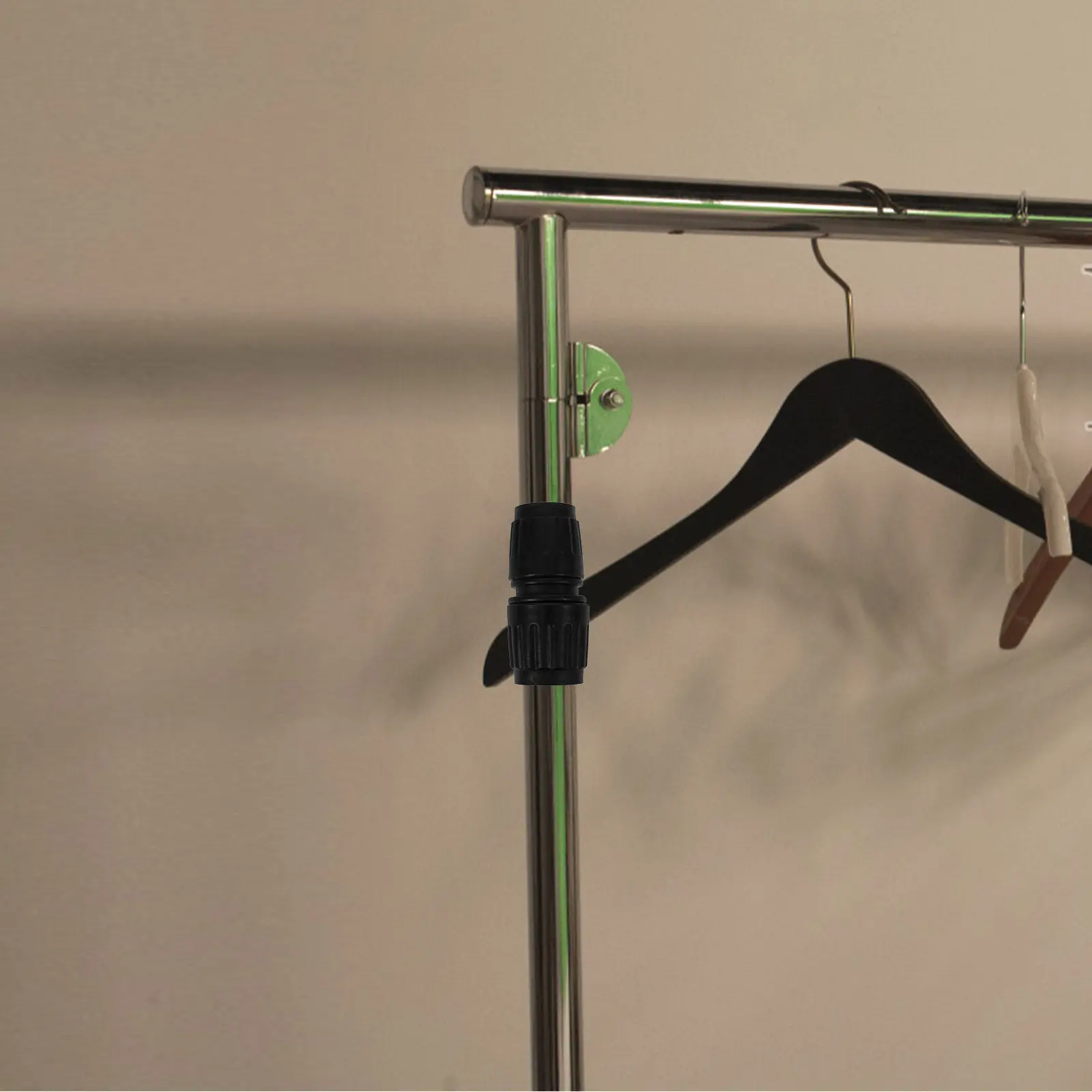 Plastic Clothes Drying Rack Joints PP Straight Connectors for Pole Rod Assembly Compatible with Aluminum Easy Attach