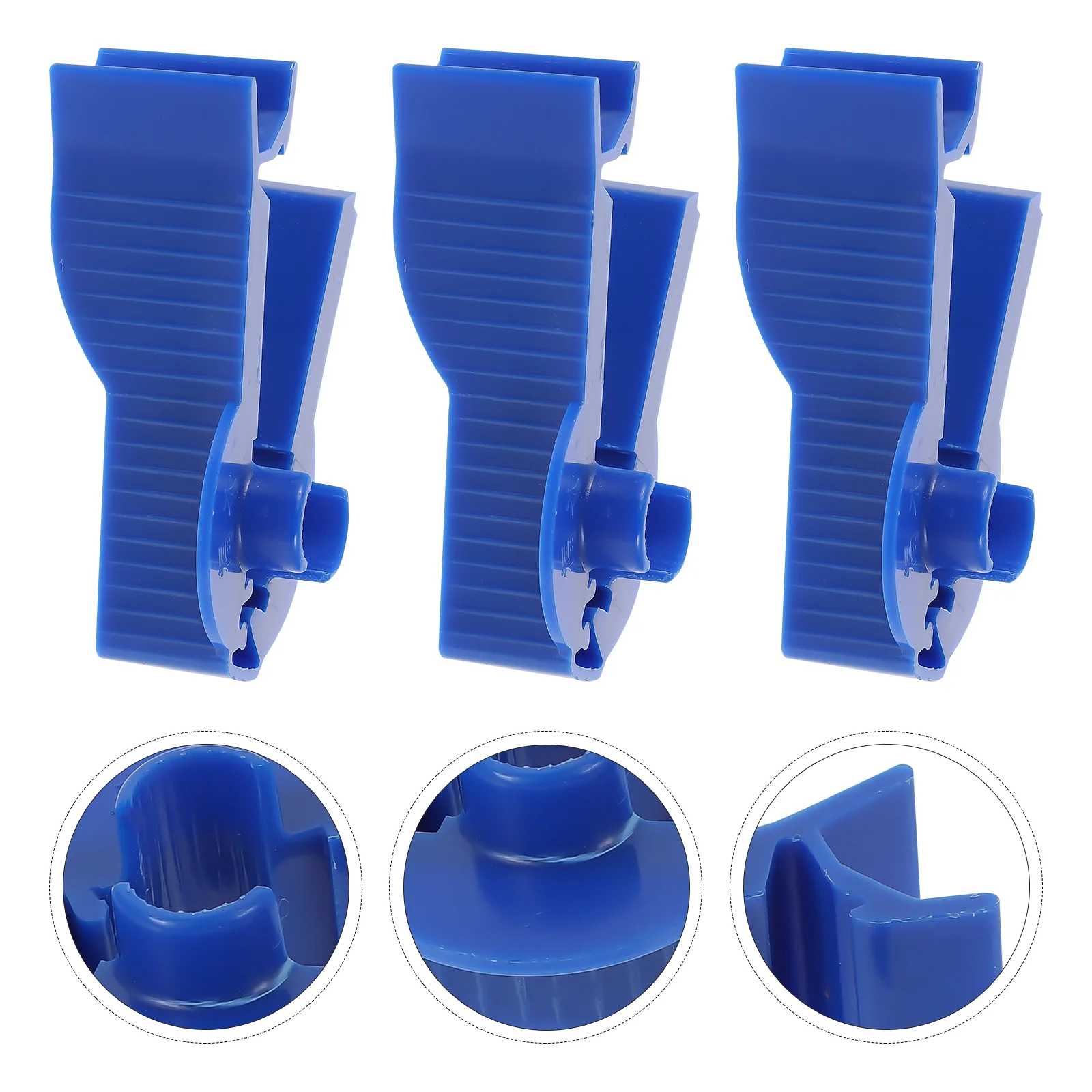 3 Pcs Permeable Pipe Clamp Clamps Practical Peritoneal Clips Peritoneum Blue Abs Control