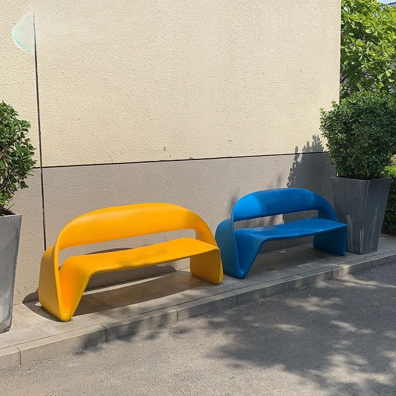 

Creative fiberglass special-shaped seats, shopping mall leisure seats