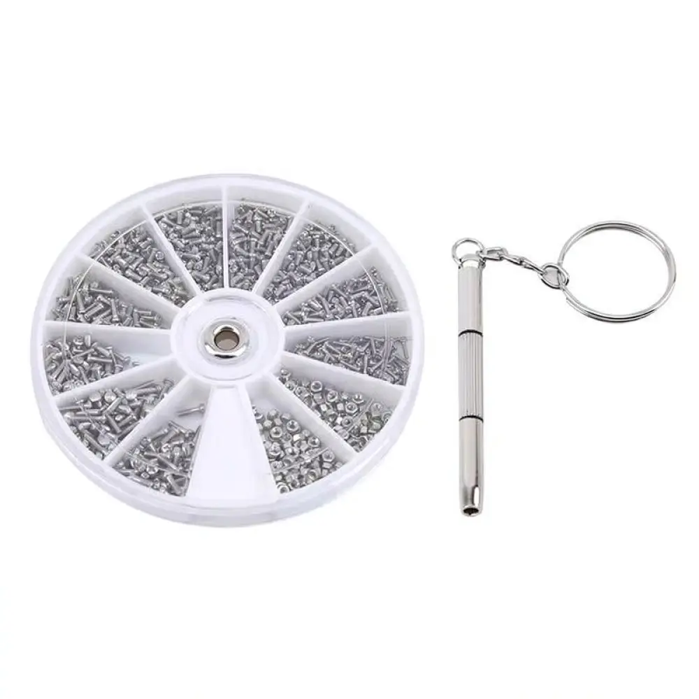 Stainless Steel Precision Screw Kit Tiny Hardware Assortment For Eyeglass Repair Watch Repair Tool Maintenance Fix Accessories