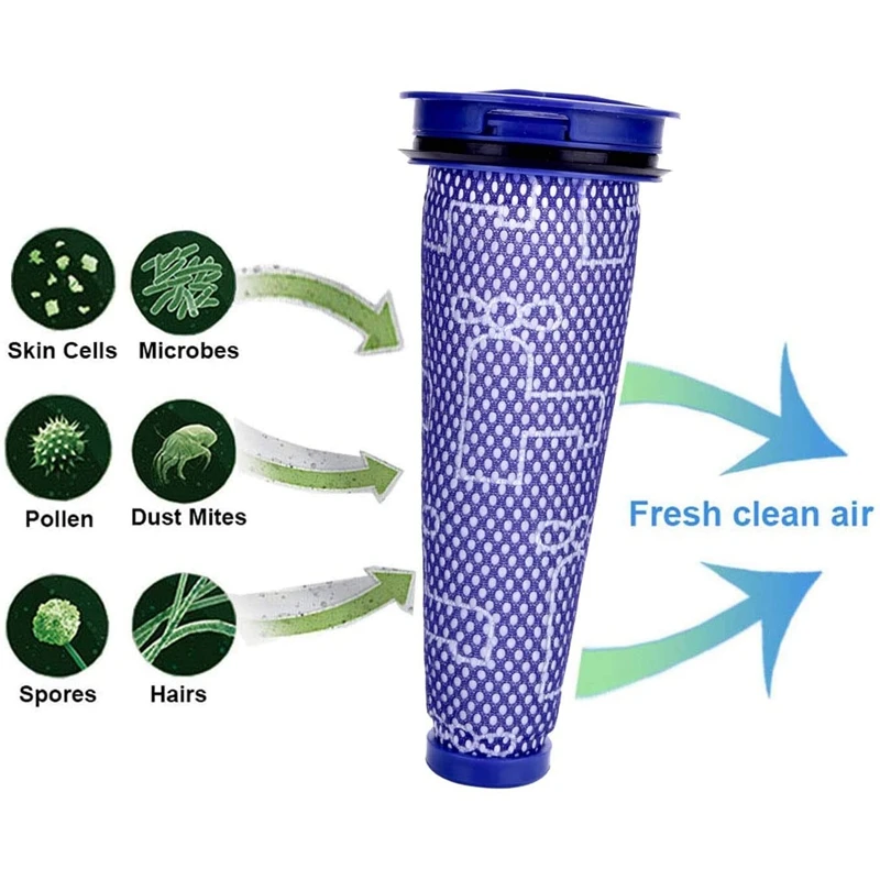 Фильтр DC50 для Dyson, сменный вакуумный фильтр, 4 шт., для Dyson, послемоторный фильтр Hepa и фильтр перед двигателем, 8 шт.