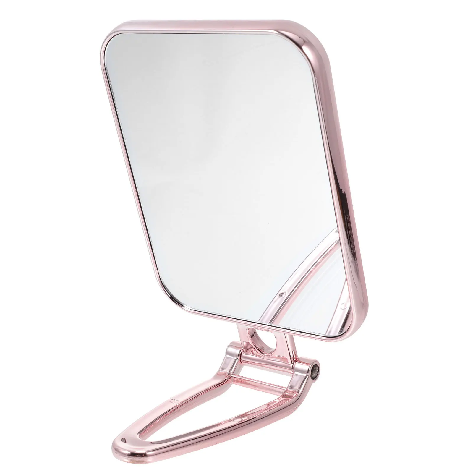 

1Pcs Mirror Premium Alloy Standing Or Handheld Makeup Mirror Multi-Angle Polish Finish Suitable for Tabletop Countertop