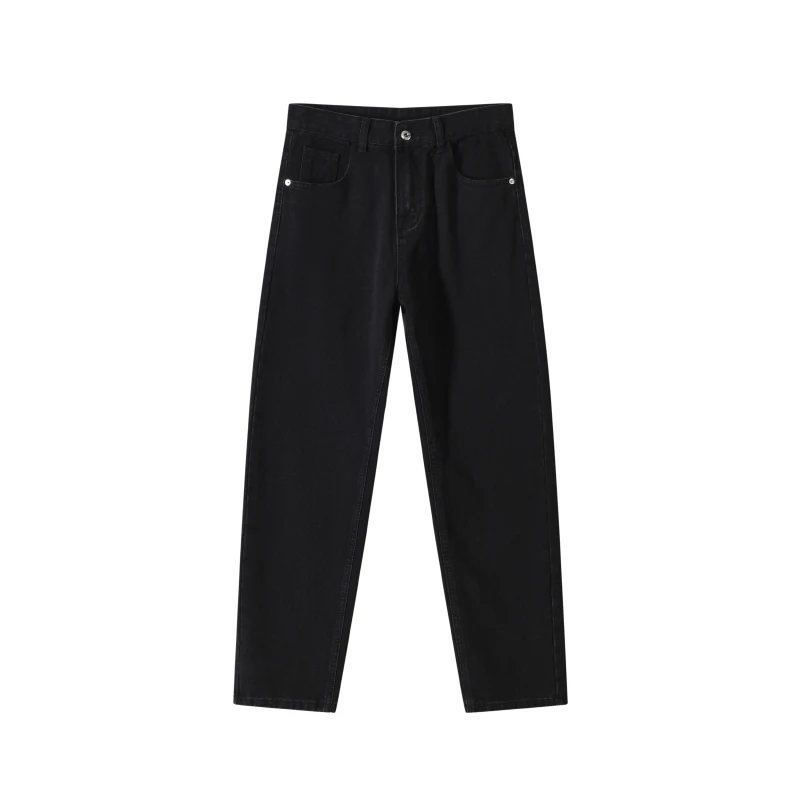 

Waed American High Street Jeans Loose Casual Straight Leg Men's Trousers Spring Autumn Trendy Brand Loose Wide Leg Pants