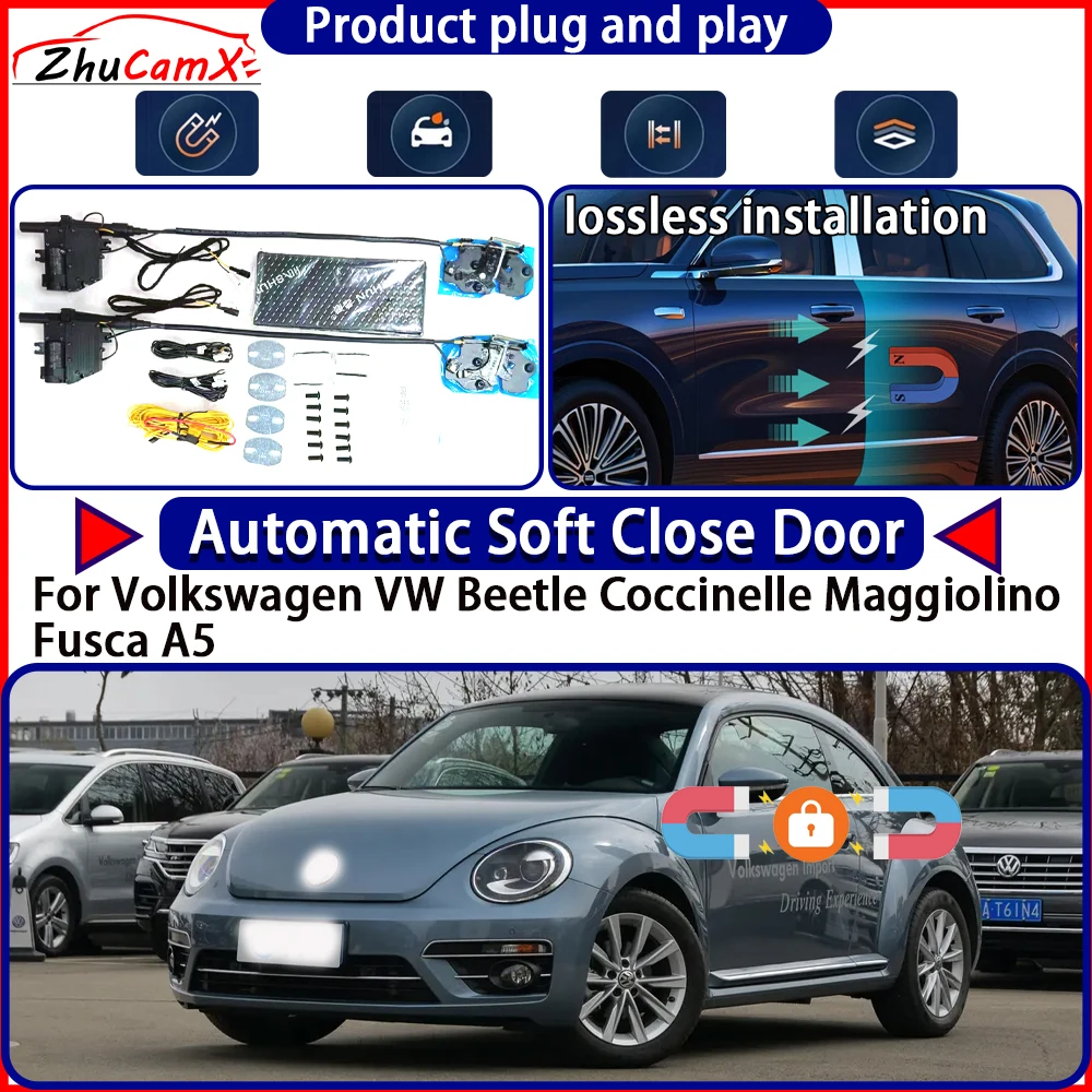 OEM Door Lock Actuator for Volkswagen VW Beetle Coccinelle Maggiolino Fusca A5 Soft Close Door Kit Power Latch System Auto Pull