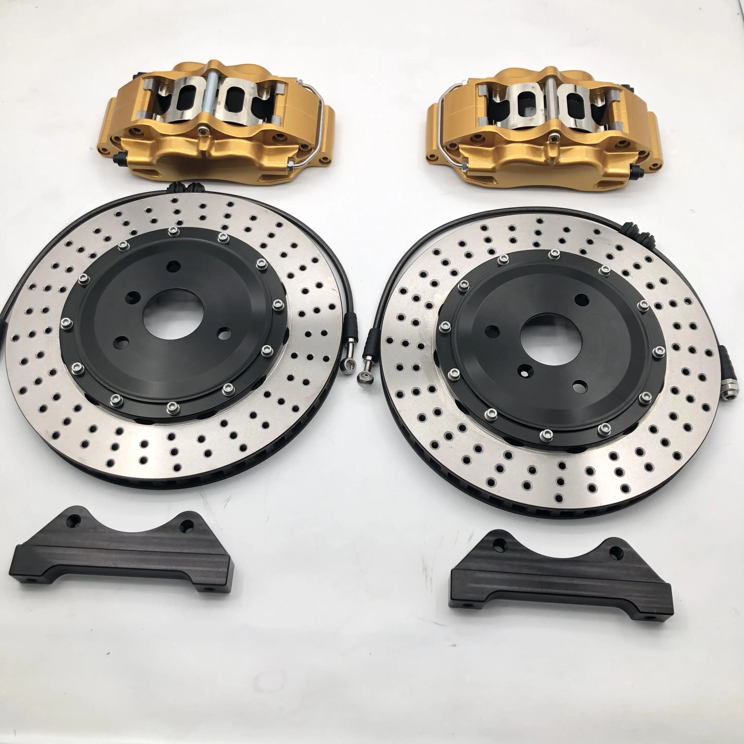 Jekit car big brake 5200 brake system 4 pot caliper with 330x28mm disc fit for E36/E46 rim17