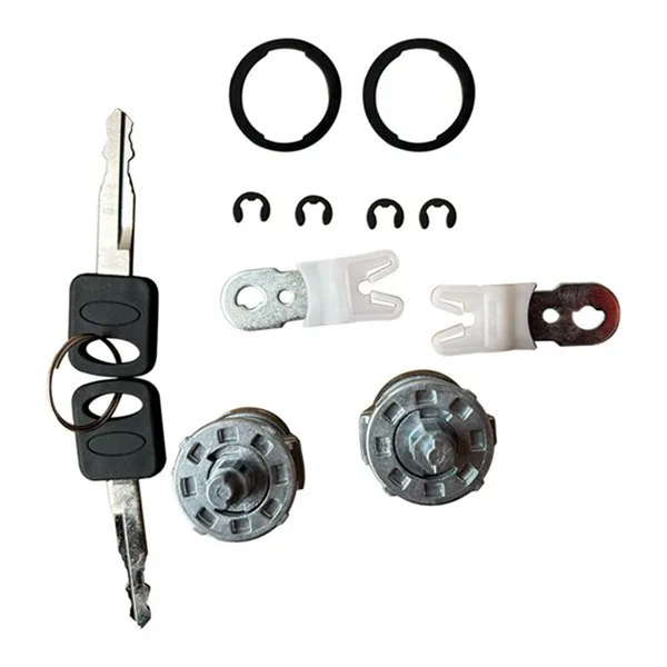 

Комплект замков для Ford F150 F250 F350 (707624C) включает в себя замок зажигания, дверной замок и ключи, цвет серебристый/черный.