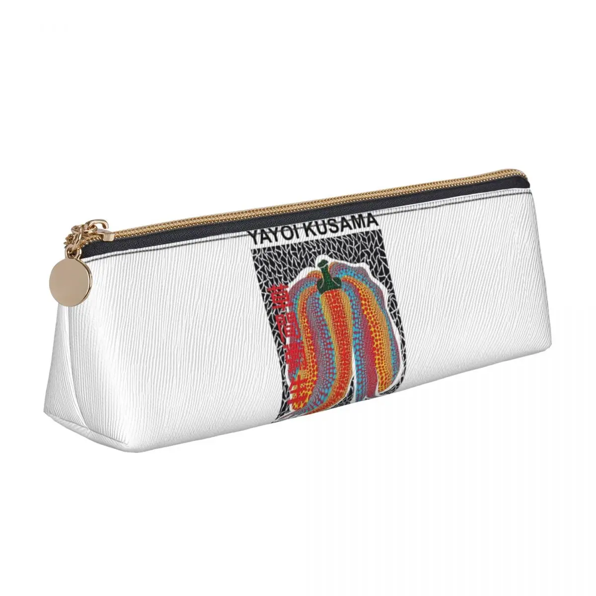 

Yayoi Kusama Rainbow Pumpkin Pencil Cases Pen Holder Storage Stationery Supplies Large Storage Pen Box Pencil Bag for Studen