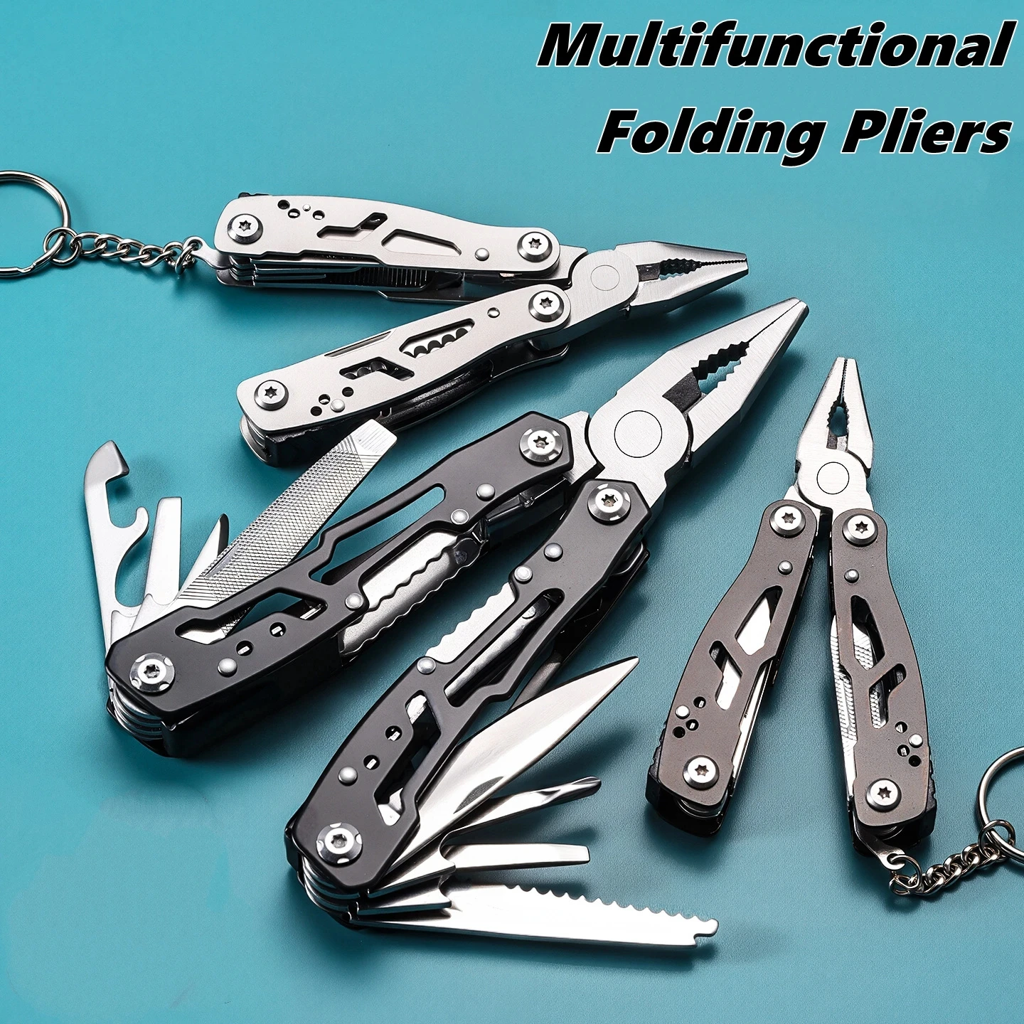 Pocket Mini Pliers Screwdriver Folding Small Multitool Opener Nail File Precision Pliers Hand Tools Outdoor Emergency Tool image 3