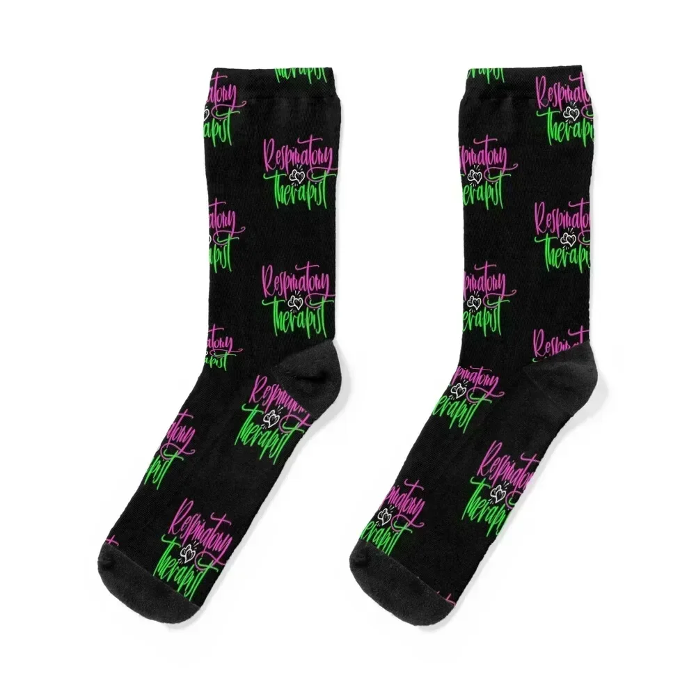 

Respiratory Therapist - Pink Green Socks hip hop custom sports anti slip football Men's Socks Women's