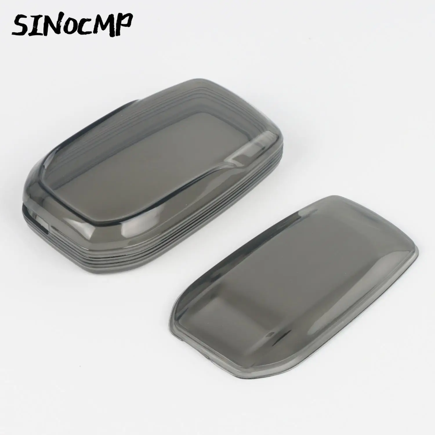 

1 Pc Black Transparent Key Fob Case Cover For Toyota Sienna Venza Hilux Tundra Mirai Black Key Fob Case Without Hanging Parts