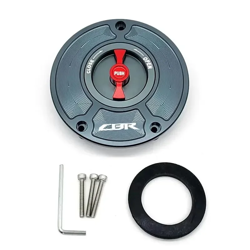 For HONDA CBR 600 F4I F4 F3 F2 Motorcycle New CNC Aluminum Fuel Gas CAPS Tank Cap tanks Cover With Rapid Locking