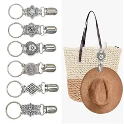 Handbag Accessory Hat Clips Hat Holder Travel Accessories Multi-functional Clip Multifunctional Duck Clip Vintage Flower