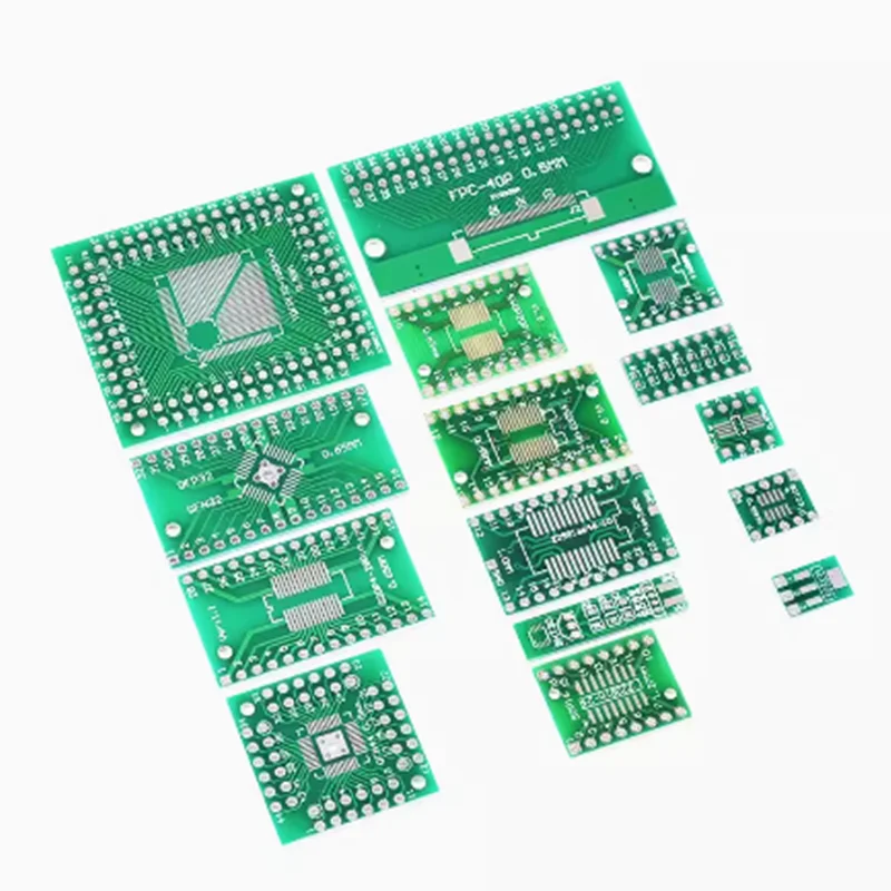 10pcs PCB Board Kit SMD Turn To DIP Adapter Converter Plate SOP MSOP SSOP TSSOP SOT23 8 10 14 16 20 28 SMT To DIP