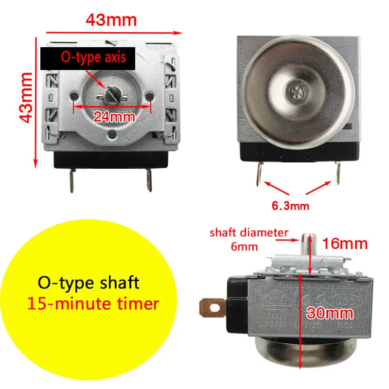 15 Minutes Oven Timer Oven Mechanical Timer Gas Cooker O-Type Shaft Timer