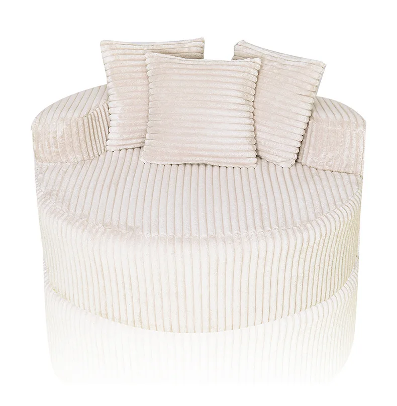 

Luxuy Single Lazy Circular Compression Sofa Fabric Designer Creative Living Room Sofas Nordic Comfortable Home Furniture