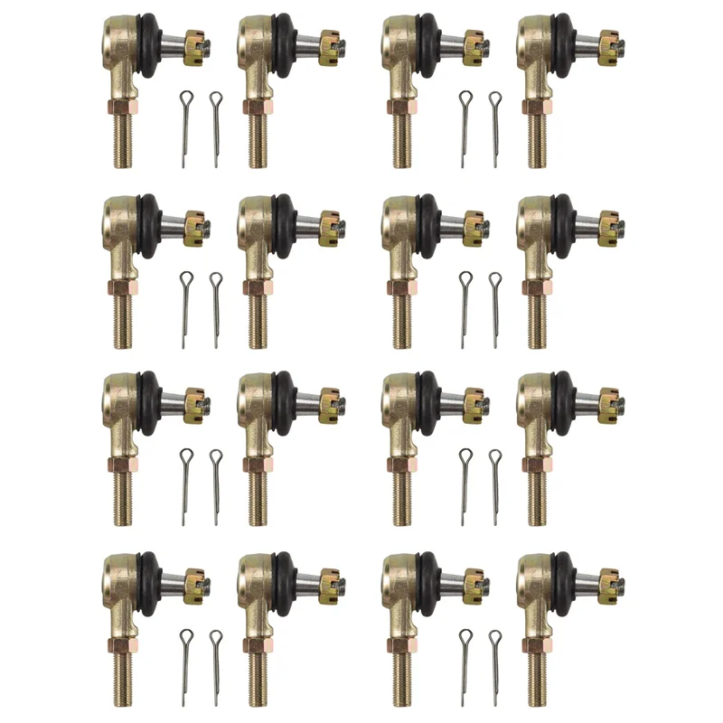 

16X Right And Left Tie Rod End Kit Ball Joints For Raptor 660 YFM660 YFM660R ATV 2001-2005-L94A
