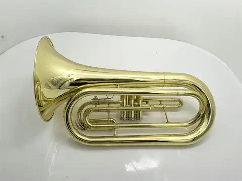 Real Pictures Bb Marching Baritone Brass Nickel Plated Professional Musical Instrument With Case